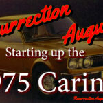 Starting up the 1975 Toyota Carina